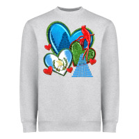 Heather Grey guatemala hearts Heavyweight Sweatshirt - texasbilliewilder