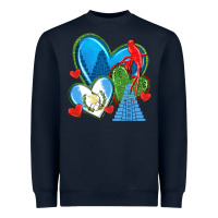 Navy guatemala hearts Heavyweight Sweatshirt - texasbilliewilder