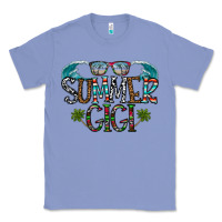 Colony Blue summer gigi Classic Tee - CowhideDigitalArt