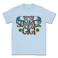 Dusty Blue summer gigi Classic Tee - CowhideDigitalArt