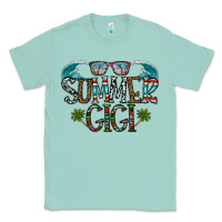 Seafoam summer gigi Classic Tee - CowhideDigitalArt