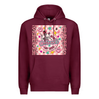Burgundy on my husbunds last nerve pink Premium Hoodie - MaliasSmallBusiness