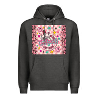 Charcoal Heather on my husbunds last nerve pink Premium Hoodie - MaliasSmallBusiness