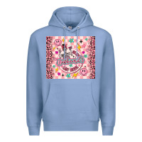 Colony Blue on my husbunds last nerve pink Premium Hoodie - MaliasSmallBusiness
