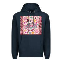 Navy on my husbunds last nerve pink Premium Hoodie - MaliasSmallBusiness