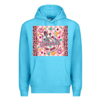 Ocean Blue on my husbunds last nerve pink Premium Hoodie - MaliasSmallBusiness