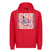 Red on my husbunds last nerve pink Premium Hoodie - MaliasSmallBusiness