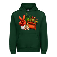 Forest Green christmas santa claus peace hand Urban Hoodie - Jasminsmagicworld