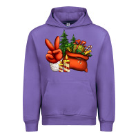 Tulip christmas santa claus peace hand Urban Hoodie - Jasminsmagicworld