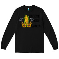 Black america needs farmers Long Sleeve Tee - CowhideDigitalArt