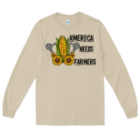 Mushroom america needs farmers Long Sleeve Tee - CowhideDigitalArt