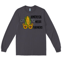 Smoke america needs farmers Long Sleeve Tee - CowhideDigitalArt