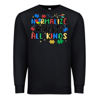 Black normalize minds of all kinds Premium Sweatshirt - MaliasSmallBusiness
