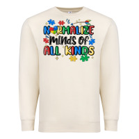 Sandshell normalize minds of all kinds Premium Sweatshirt - MaliasSmallBusiness