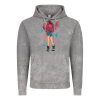 Cloud Rock western pink with stars and cowgirl Vintage Hoodie - texasbilliewilder