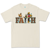 Bone faith cross and butterfly with sunflower leopard and roses Premium Tee - Artiststas