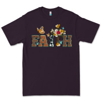 Plum faith cross and butterfly with sunflower leopard and roses Premium Tee - Artiststas