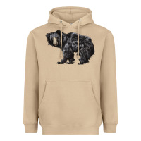 Mushroom Sloth Bear Heavyweight Hoodie - LillyAllenDesigns
