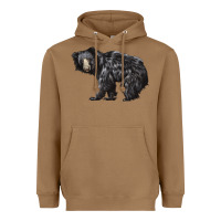 Toasted Coconut Sloth Bear Heavyweight Hoodie - LillyAllenDesigns