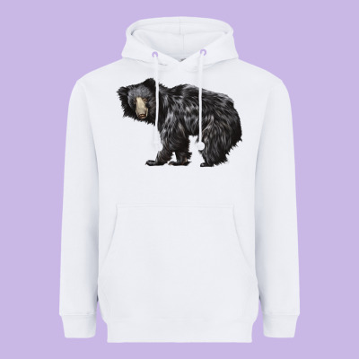 Sloth Bear Heavyweight Hoodie Designed By Lillyallendesigns
