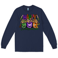 Navy happy halloween jar Long Sleeve Tee - RacoonDesign