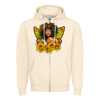 Sandshell butterfly afro woman juneteenth Zipper Hoodie - AdoDesignShop