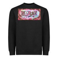 Black Valentine's Day Nurse Heavyweight Sweatshirt - RanaPortraitStore