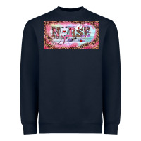 Navy Valentine's Day Nurse Heavyweight Sweatshirt - RanaPortraitStore