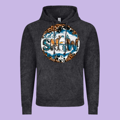 Vintage Hoodie Let It Snow