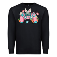 Black happy easter Premium Sweatshirt - MaliasSmallBusiness