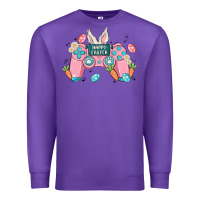 Purple happy easter Premium Sweatshirt - MaliasSmallBusiness