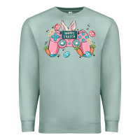 Seafoam happy easter Premium Sweatshirt - MaliasSmallBusiness