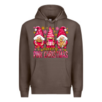 Merry Pink Christmas Gnomes Premium Hoodie | Teevron