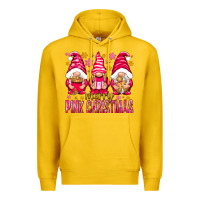 Lemon Merry pink Christmas gnomes Premium Hoodie - NancyCooperArtShop