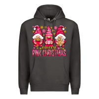 Smoke Merry pink Christmas gnomes Premium Hoodie - NancyCooperArtShop