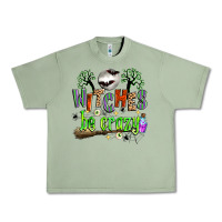 Oil Green witches be crazy Urban Heavy Tee - Zillion Design Studio