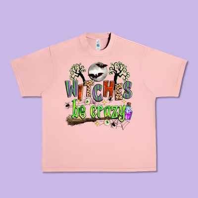 Witches Be Crazy Urban Heavy Tee Designed By Zillion Design Studio