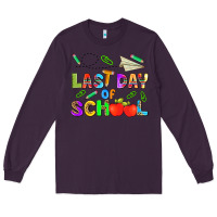 Plum last day of school Long Sleeve Tee - HRA Design Shop