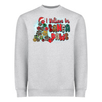 Heather Grey i believe in santa paws Heavyweight Sweatshirt - Zillion Design Studio
