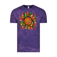 Cloud Purple watermelon sunflower Vintage Tee - texasbilliewilder