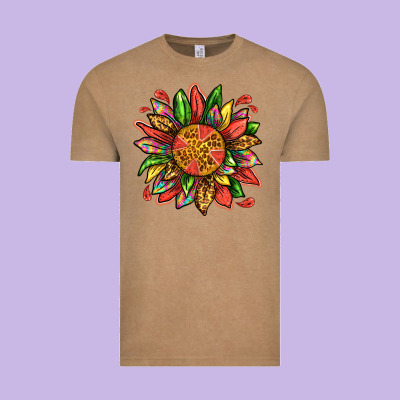 Watermelon Sunflower Vintage Tee Designed By Texasbilliewilder