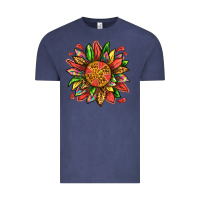 Vintage Denim watermelon sunflower Vintage Tee - texasbilliewilder