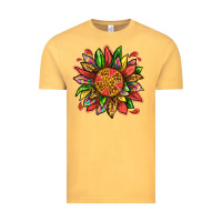 Vintage Mustard watermelon sunflower Vintage Tee - texasbilliewilder