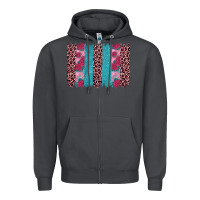 Smoke valentines day leopard rose glitter brush stoke Zipper Hoodie - JahusDesignShop