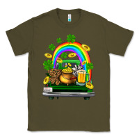 Army Green st patricks shamrock gold beer truck Classic Tee - FaDigitalArtStudio