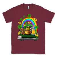 Burgundy st patricks shamrock gold beer truck Classic Tee - FaDigitalArtStudio