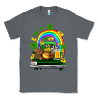 Charcoal Heather st patricks shamrock gold beer truck Classic Tee - FaDigitalArtStudio