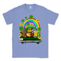 Colony Blue st patricks shamrock gold beer truck Classic Tee - FaDigitalArtStudio