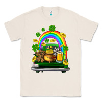 Natural st patricks shamrock gold beer truck Classic Tee - FaDigitalArtStudio