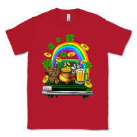 Red st patricks shamrock gold beer truck Classic Tee - FaDigitalArtStudio